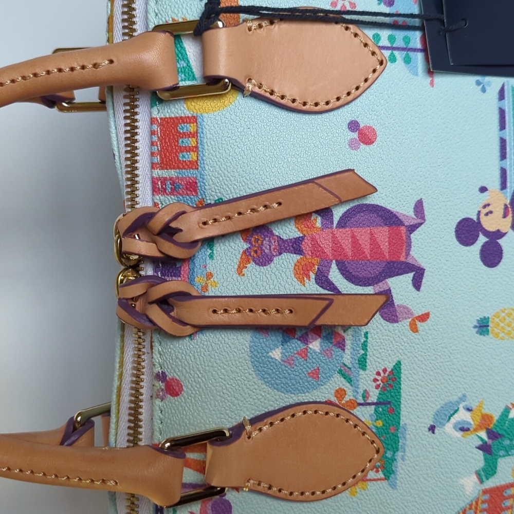 Dooney and Bourke Disney Epcot Flower and Garden NWT purse with straps Mickey - Picture 14 of 15